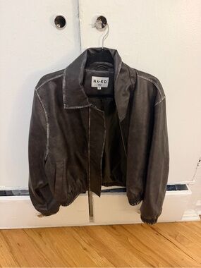NA-KD Faux Leather Jacket